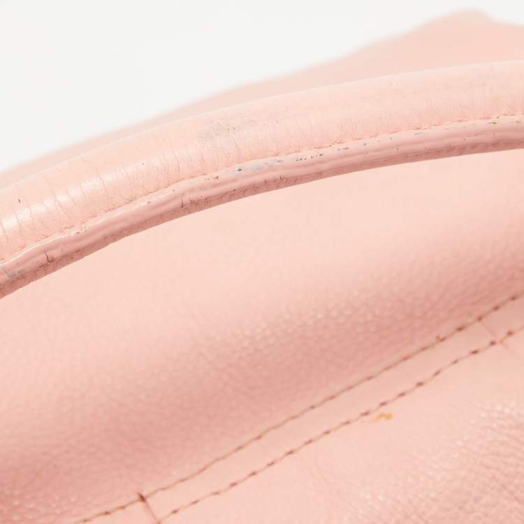 Pre Owned Marc by Marc Jacobs Pink Leather Classic Q Lil Ukita Top Handle Bag