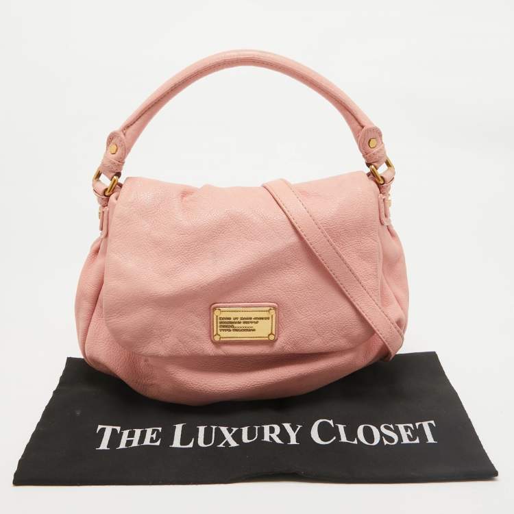 Pre Owned Marc by Marc Jacobs Pink Leather Classic Q Lil Ukita Top Handle Bag