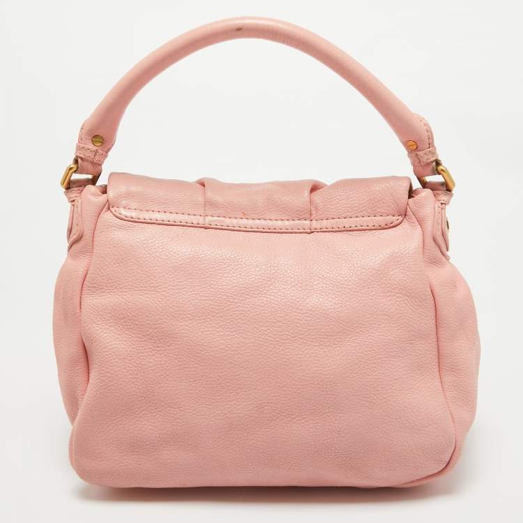 Pre Owned Marc by Marc Jacobs Pink Leather Classic Q Lil Ukita Top Handle Bag
