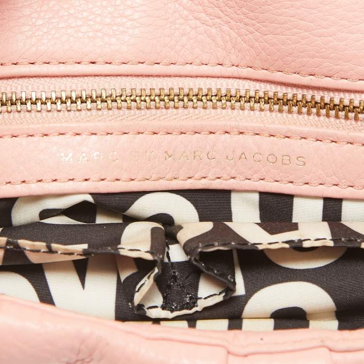 Pre Owned Marc by Marc Jacobs Pink Leather Classic Q Lil Ukita Top Handle Bag