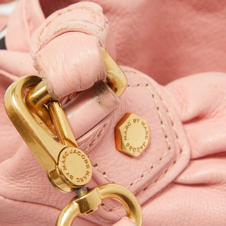 Pre Owned Marc by Marc Jacobs Pink Leather Classic Q Lil Ukita Top Handle Bag