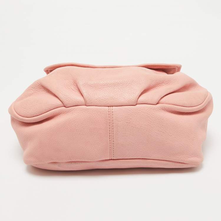 Pre Owned Marc by Marc Jacobs Pink Leather Classic Q Lil Ukita Top Handle Bag