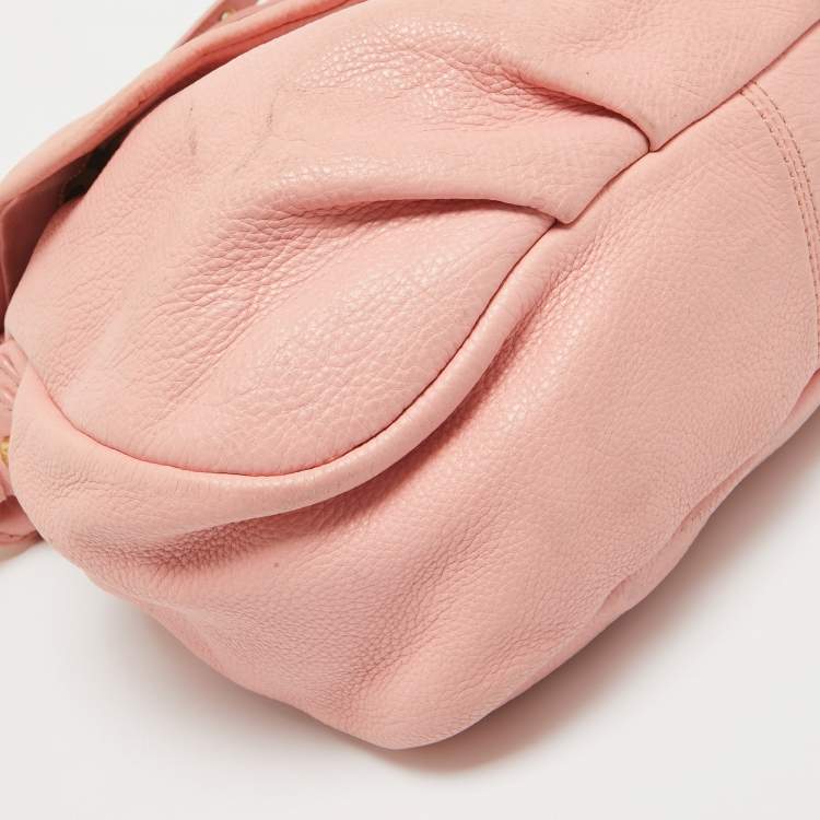 Pre Owned Marc by Marc Jacobs Pink Leather Classic Q Lil Ukita Top Handle Bag