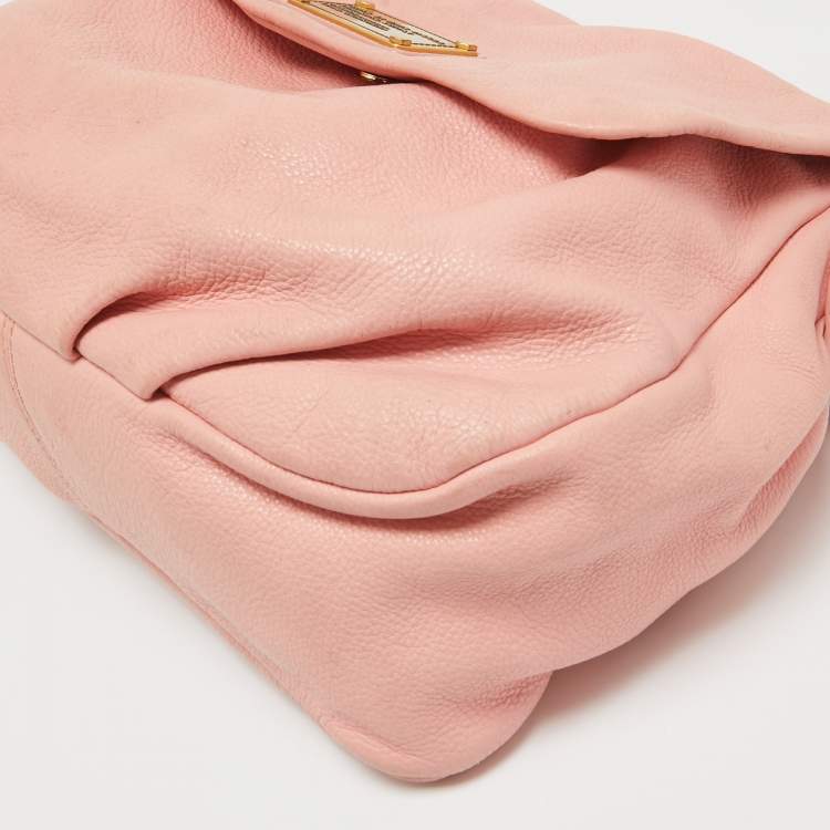 Pre Owned Marc by Marc Jacobs Pink Leather Classic Q Lil Ukita Top Handle Bag