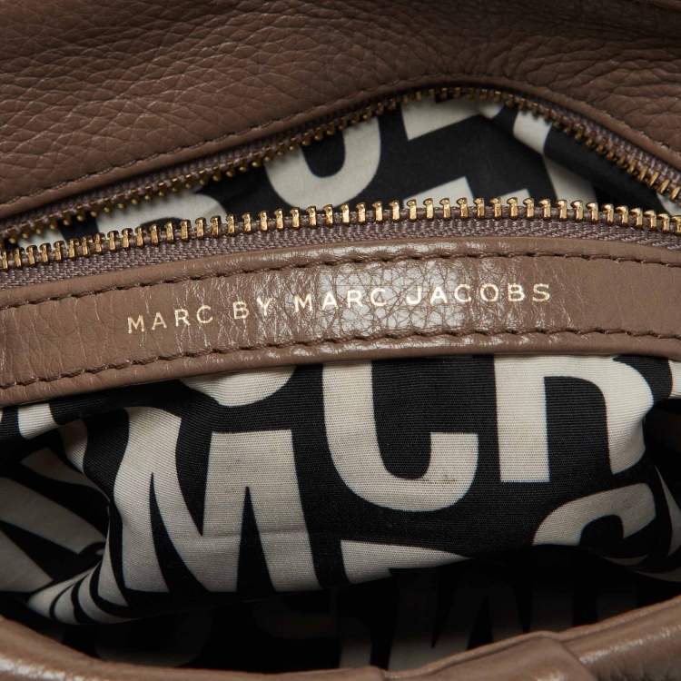 Pre Owned Marc by Marc Jacobs Beige Leather Classic Q Lil Ukita Satchel