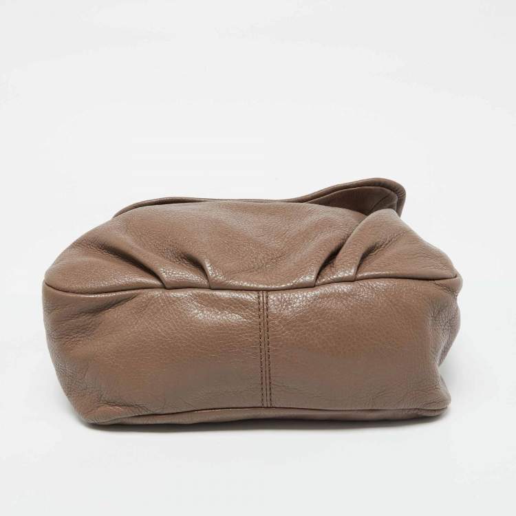 Pre Owned Marc by Marc Jacobs Beige Leather Classic Q Lil Ukita Satchel