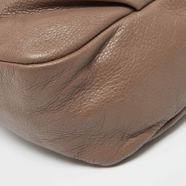 Pre Owned Marc by Marc Jacobs Beige Leather Classic Q Lil Ukita Satchel