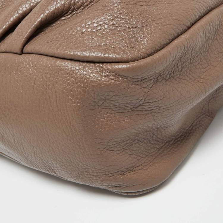 Pre Owned Marc by Marc Jacobs Beige Leather Classic Q Lil Ukita Satchel