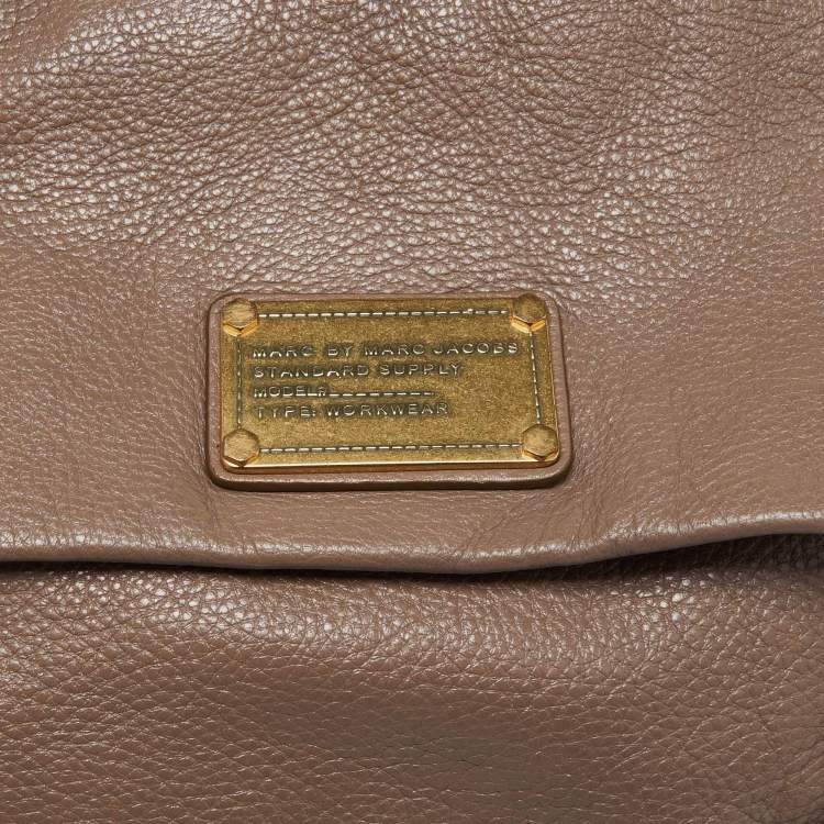 Pre Owned Marc by Marc Jacobs Beige Leather Classic Q Lil Ukita Satchel