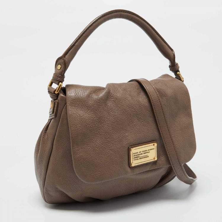 Pre Owned Marc by Marc Jacobs Beige Leather Classic Q Lil Ukita Satchel