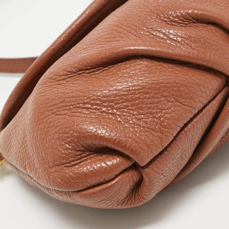 Pre Owned Marc by Marc Jacobs Brown Leather Classic Q Karlie Crossbody Bag