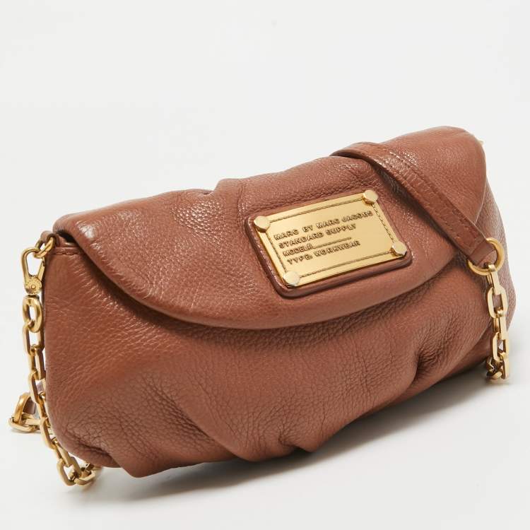 Pre Owned Marc by Marc Jacobs Brown Leather Classic Q Karlie Crossbody Bag
