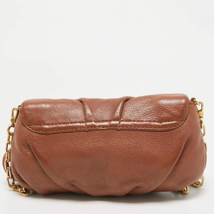 Pre Owned Marc by Marc Jacobs Brown Leather Classic Q Karlie Crossbody Bag