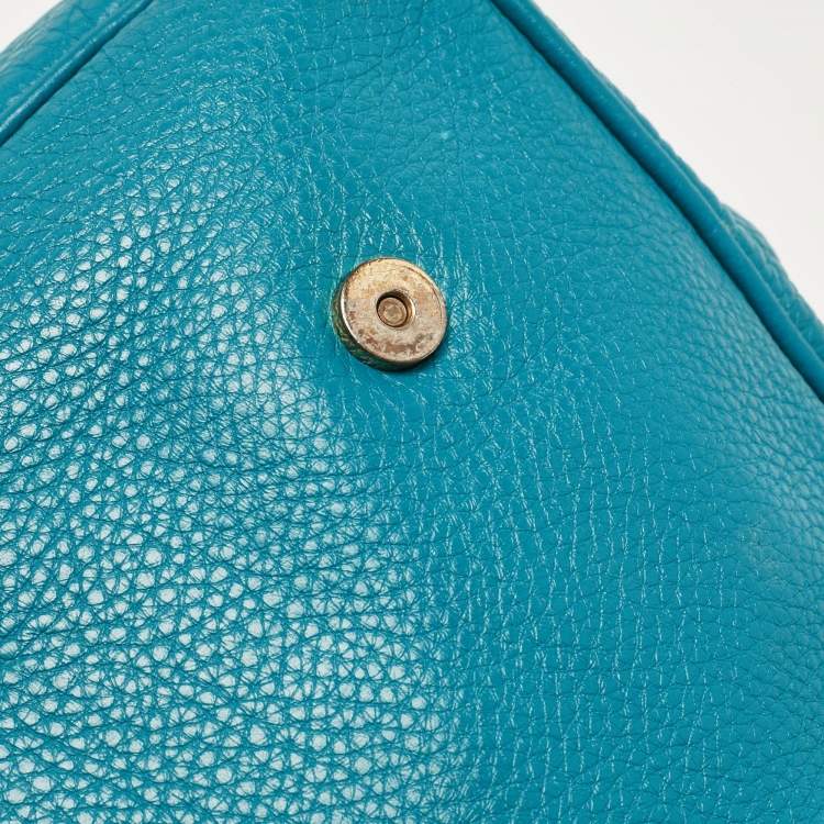 مملوكة مسبقًا Marc by Marc Jacobs Teal Green Leather Too Hot to Handle Top Handle Bag