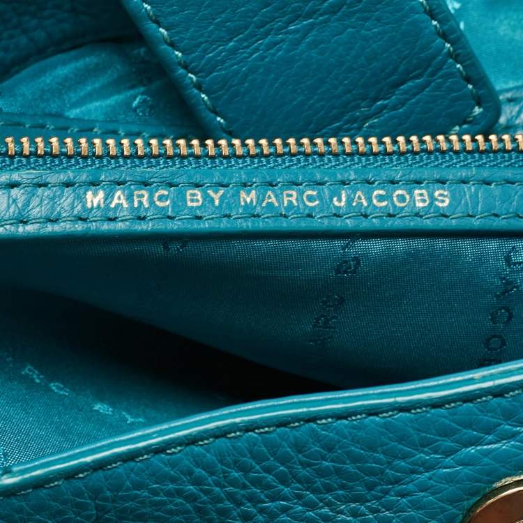 مملوكة مسبقًا Marc by Marc Jacobs Teal Green Leather Too Hot to Handle Top Handle Bag