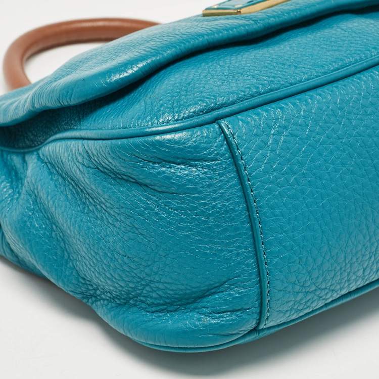 مملوكة مسبقًا Marc by Marc Jacobs Teal Green Leather Too Hot to Handle Top Handle Bag
