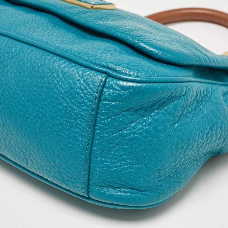 مملوكة مسبقًا Marc by Marc Jacobs Teal Green Leather Too Hot to Handle Top Handle Bag