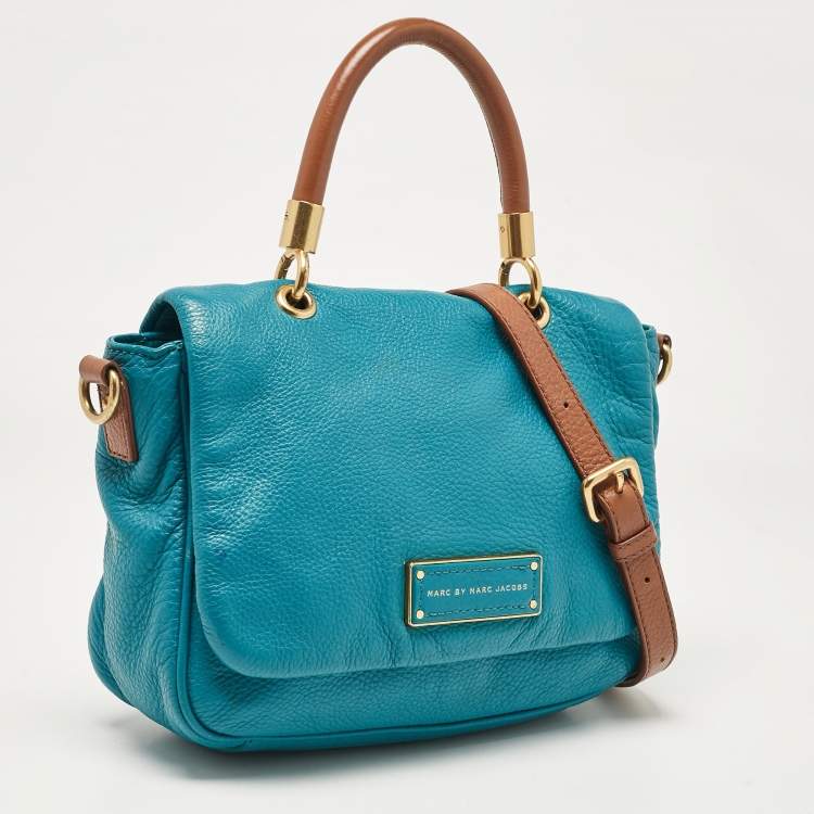 مملوكة مسبقًا Marc by Marc Jacobs Teal Green Leather Too Hot to Handle Top Handle Bag