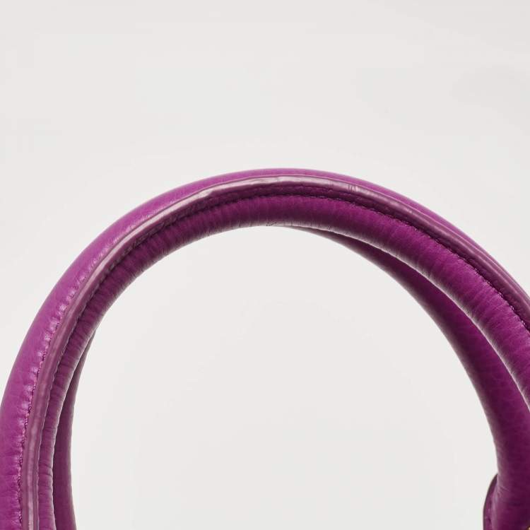 Pre Owned Marc by Marc Jacobs Purple Leather Classic Q Groovee Satchel