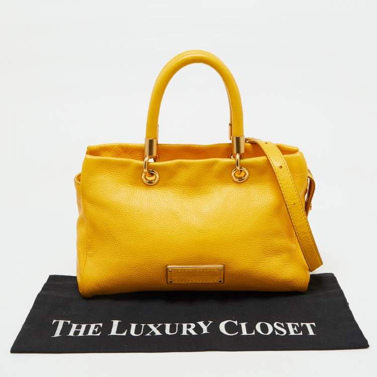 Pre Owned Marc by Marc Jacobs Yellow Leather Too Hot to Handle Tote