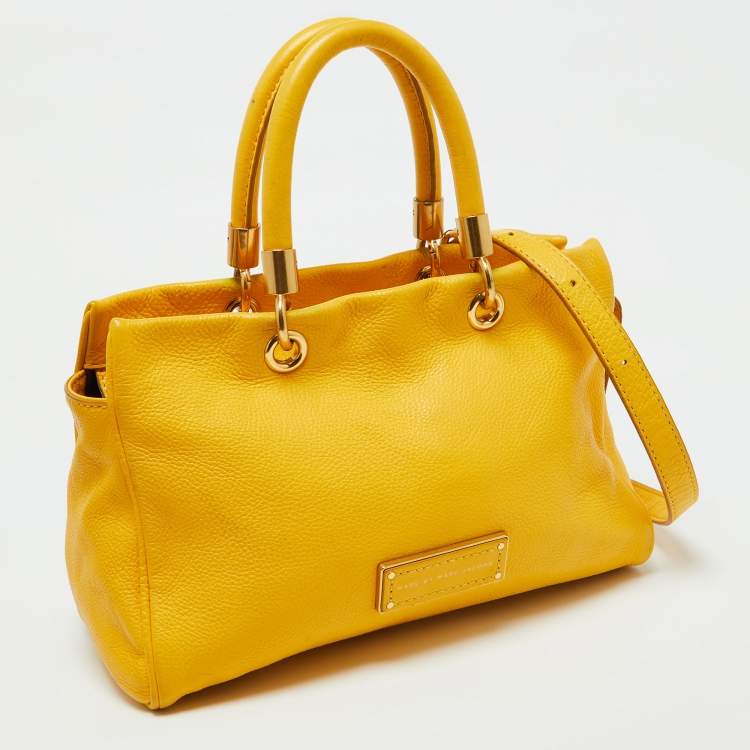 Pre Owned Marc by Marc Jacobs Yellow Leather Too Hot to Handle Tote