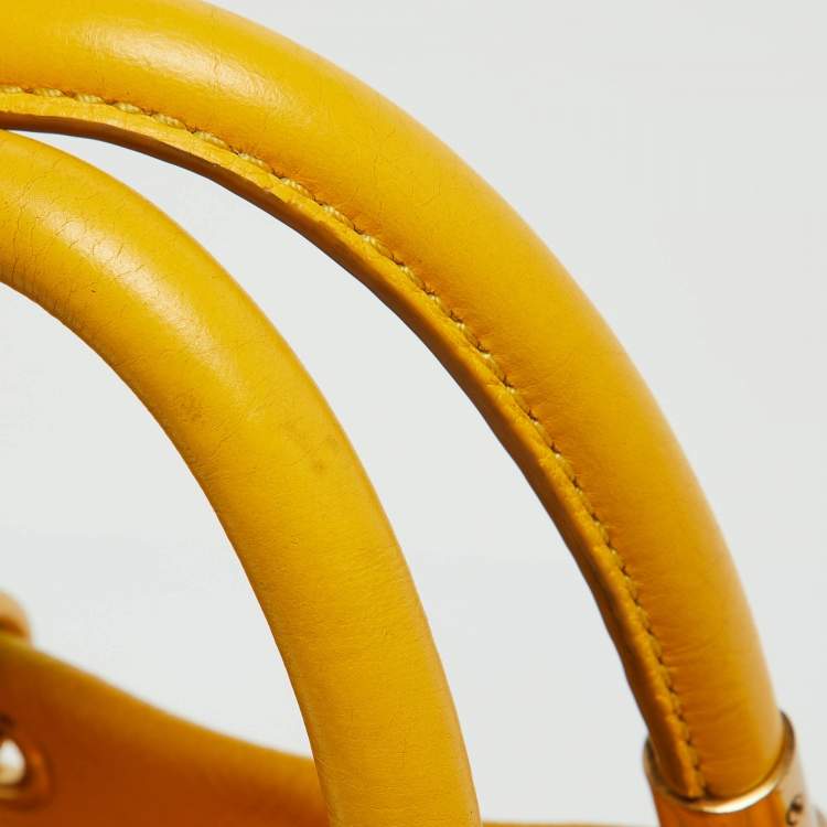 Pre Owned Marc by Marc Jacobs Yellow Leather Too Hot to Handle Tote
