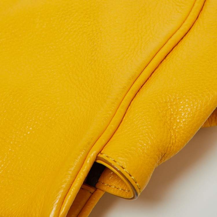 Pre Owned Marc by Marc Jacobs Yellow Leather Too Hot to Handle Tote