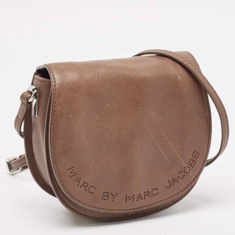 Pre Owned Marc by Marc Jacobs Brown Leather Sweet Jane June Crossbody Bag