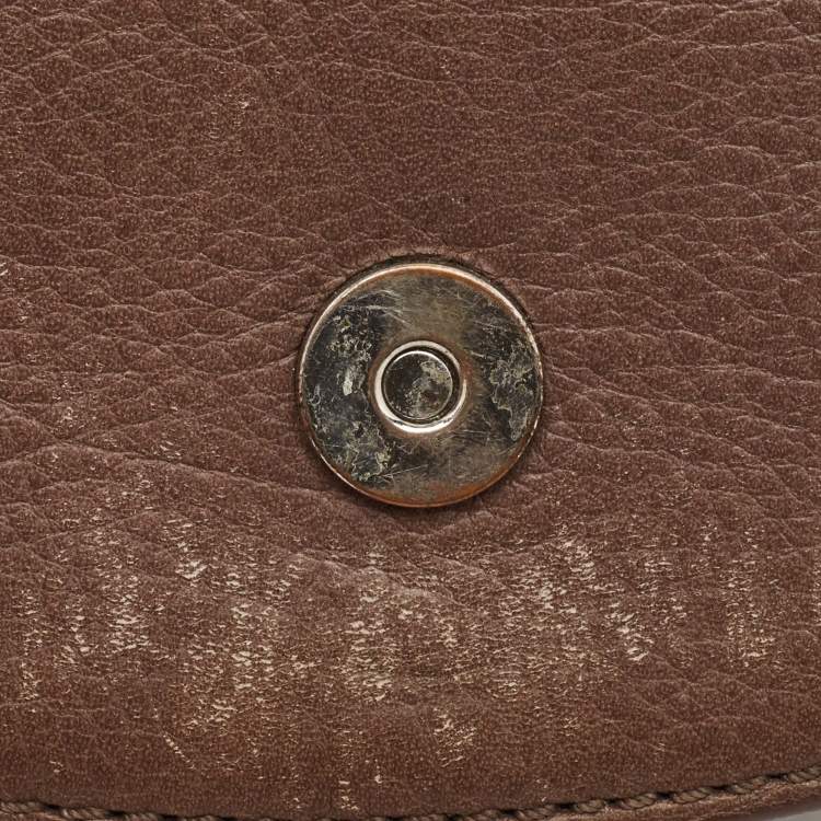 Pre Owned Marc by Marc Jacobs Brown Leather Sweet Jane June Crossbody Bag