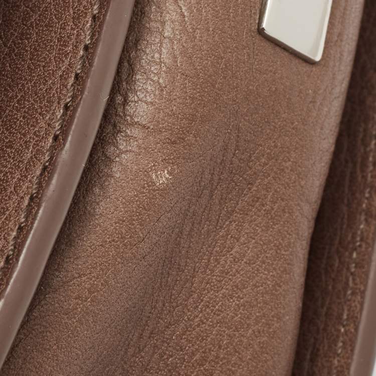 Pre Owned Marc by Marc Jacobs Brown Leather Sweet Jane June Crossbody Bag