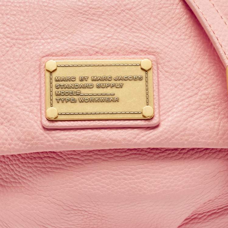 Pre Owned Marc by Marc Jacobs Pink Leather Classic Q Isabelle Crossbody Bag