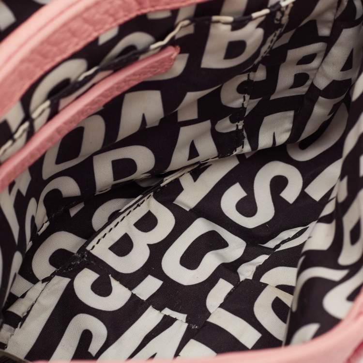 Pre Owned Marc by Marc Jacobs Pink Leather Classic Q Isabelle Crossbody Bag