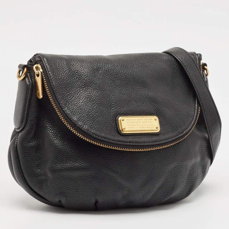 Pre Owned Marc by Marc Jacobs Black Leather Classic Q Natasha Crossbody Bag