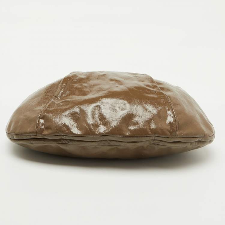 Pre Owned Marc by Marc Jacobs Brown Leather Turnlock Hobo