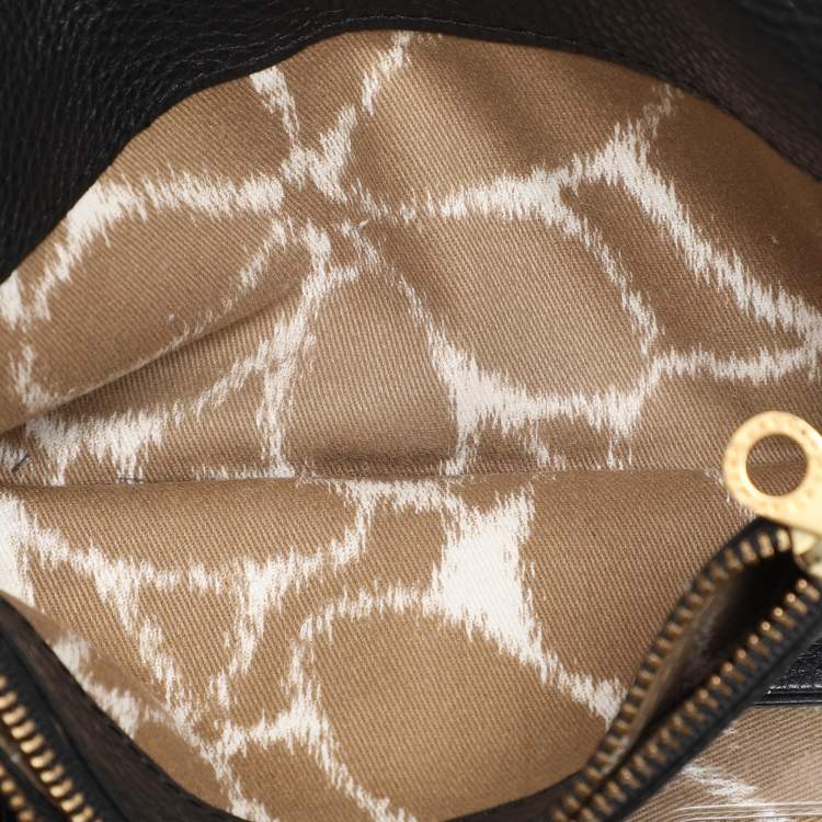 Pre Owned Marc by Marc Jacobs Black Leather Trifold Continental Wallet
