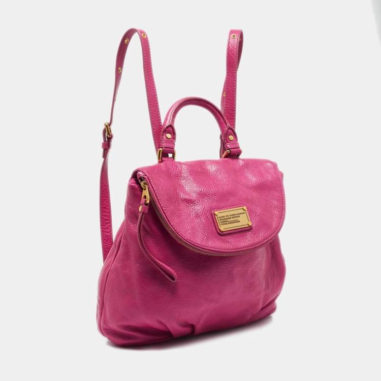 Pre Owned Marc by Marc Jacobs Pink Leather Classic Q Mariska Backpack