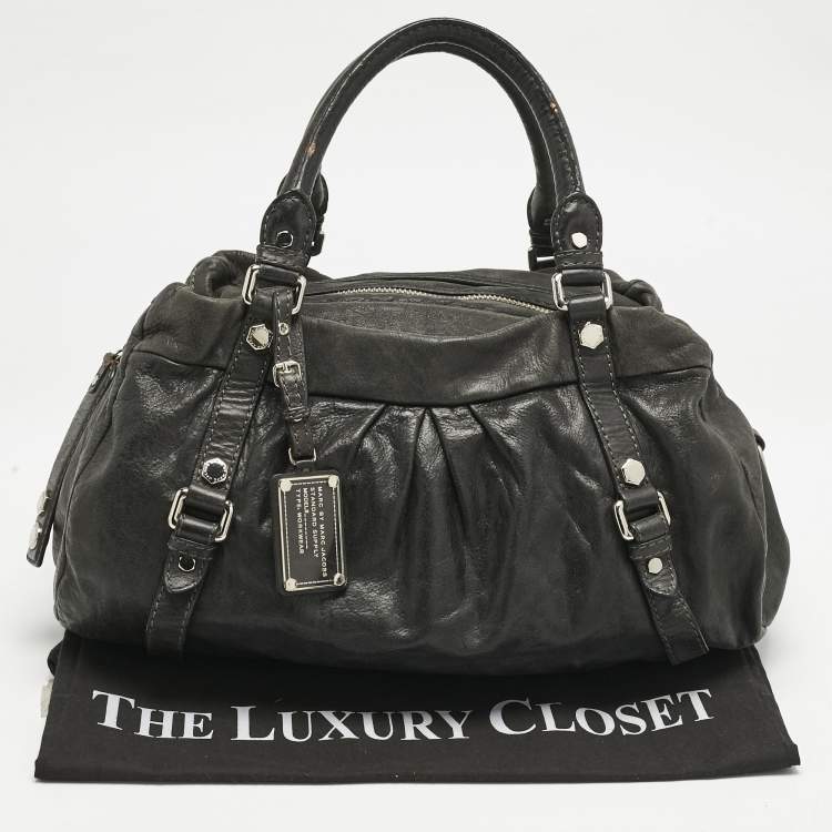 Pre Owned Marc by Marc Jacobs Black Leather Classic Satchel