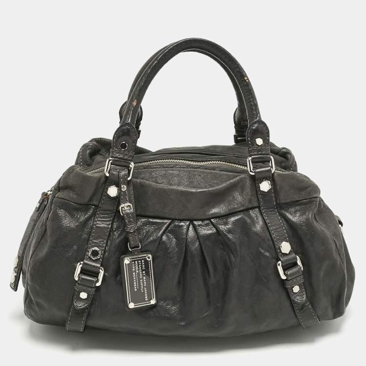 Pre Owned Marc by Marc Jacobs Black Leather Classic Satchel