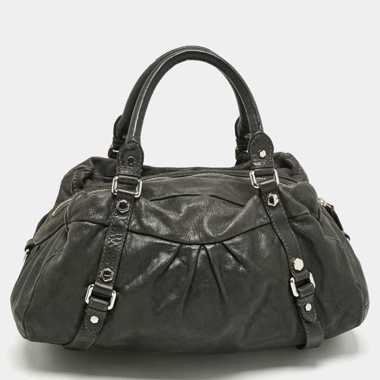 Pre Owned Marc by Marc Jacobs Black Leather Classic Satchel