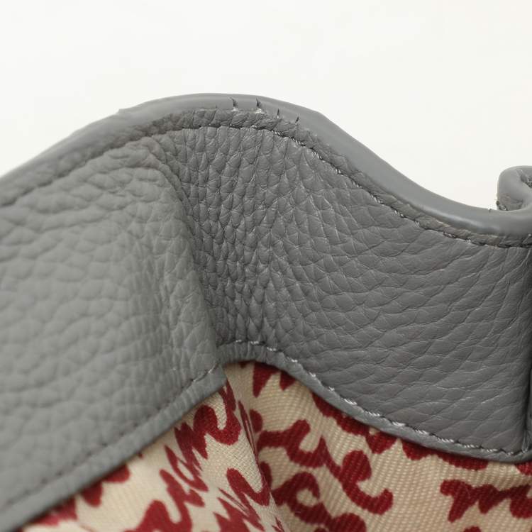 Pre Owned Marc by Marc Jacobs Grey Leather Turn Lock Flap Satchel