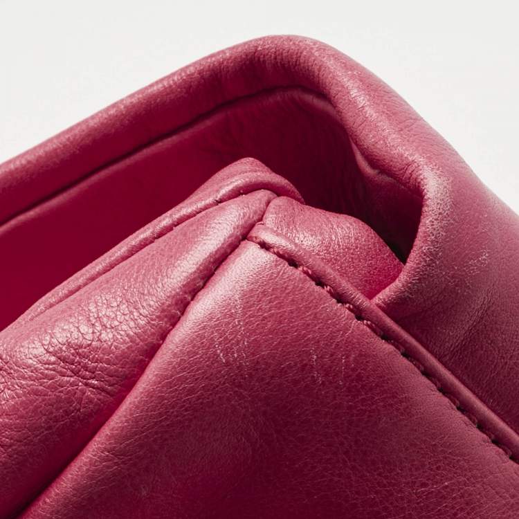 Pre Owned Marc by Marc Jacobs Dark Pink Leather Marchive Backpack