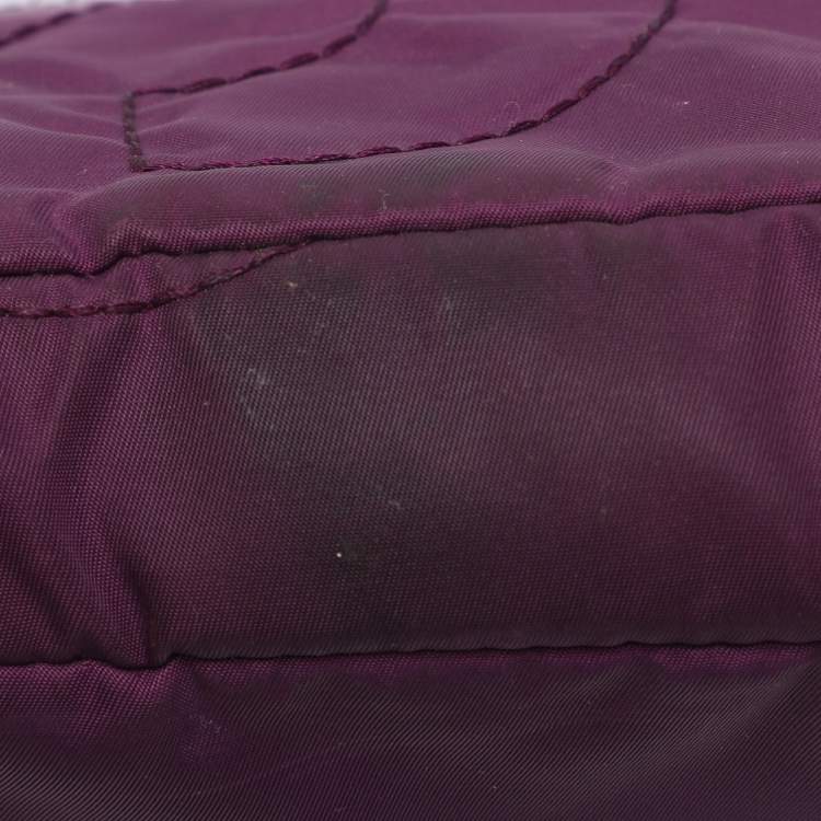 Pre Owned Marc By Marc Jacobs Purple Nylon Pretty 13 Laptop Bag