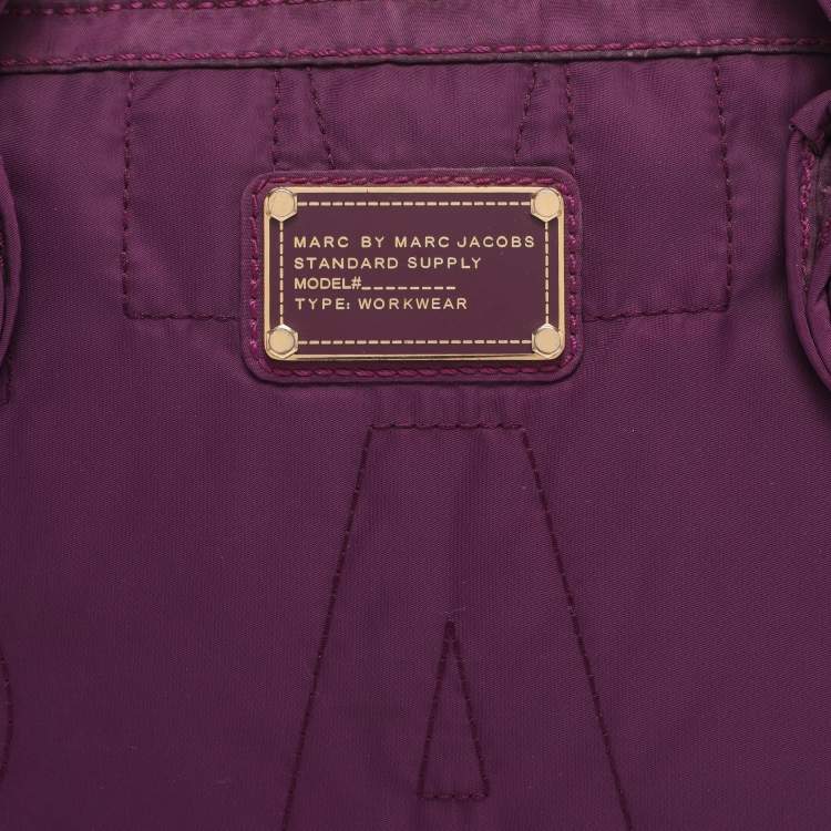 Pre Owned Marc By Marc Jacobs Purple Nylon Pretty 13 Laptop Bag