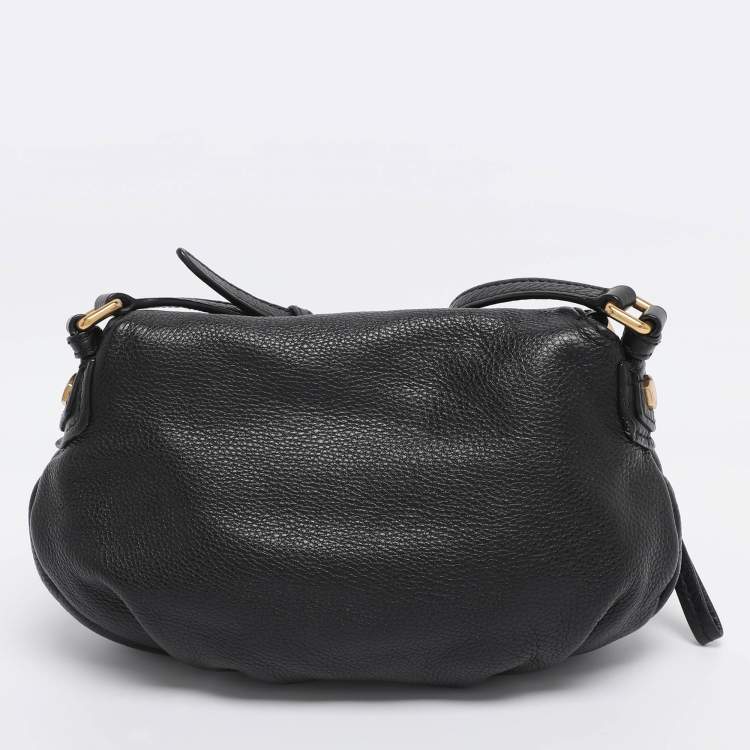 Pre Owned Marc by Marc Jacobs Black Leather Classic Q Natasha Crossbody Bag