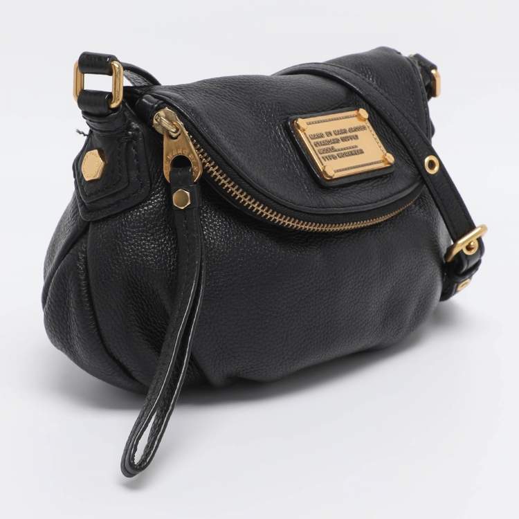 Pre Owned Marc by Marc Jacobs Black Leather Classic Q Natasha Crossbody Bag