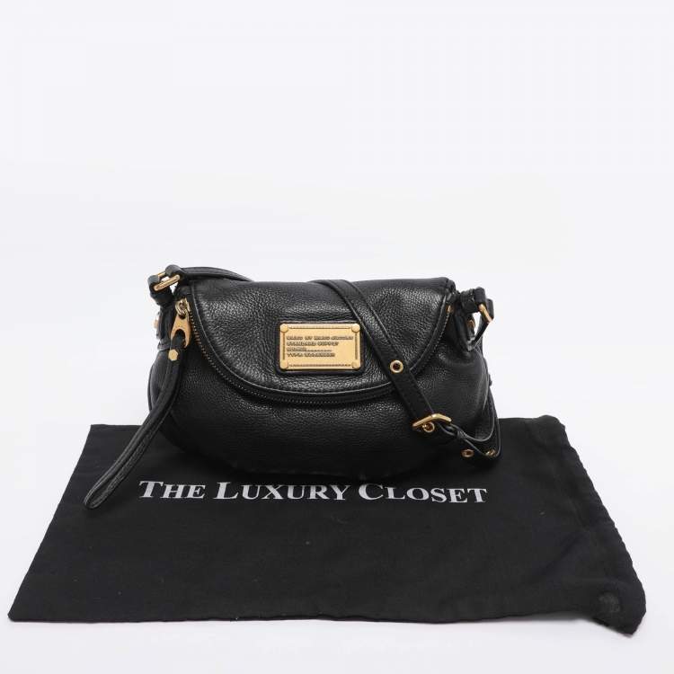 Pre Owned Marc by Marc Jacobs Black Leather Classic Q Natasha Crossbody Bag