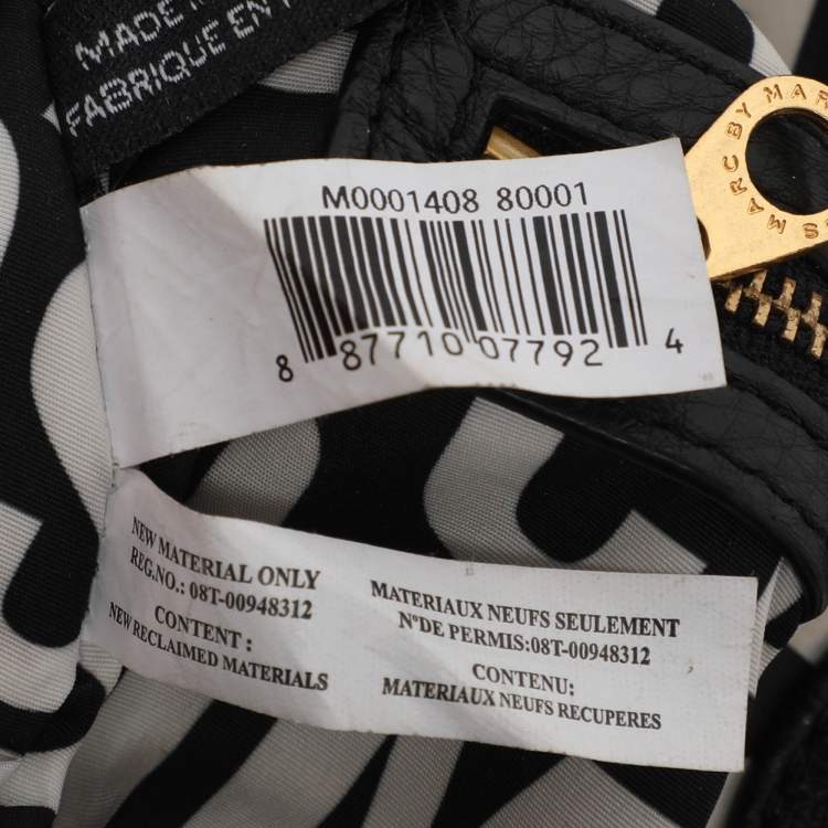 Pre Owned Marc by Marc Jacobs Black Leather Classic Q Natasha Crossbody Bag