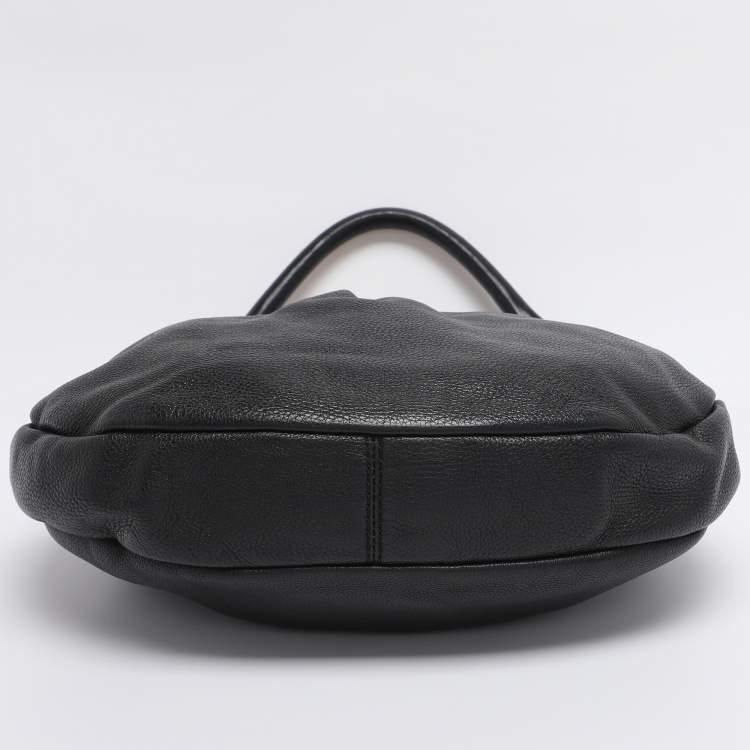 Pre Owned Marc by Marc Jacobs Black Leather Classic Q Hillier Hobo