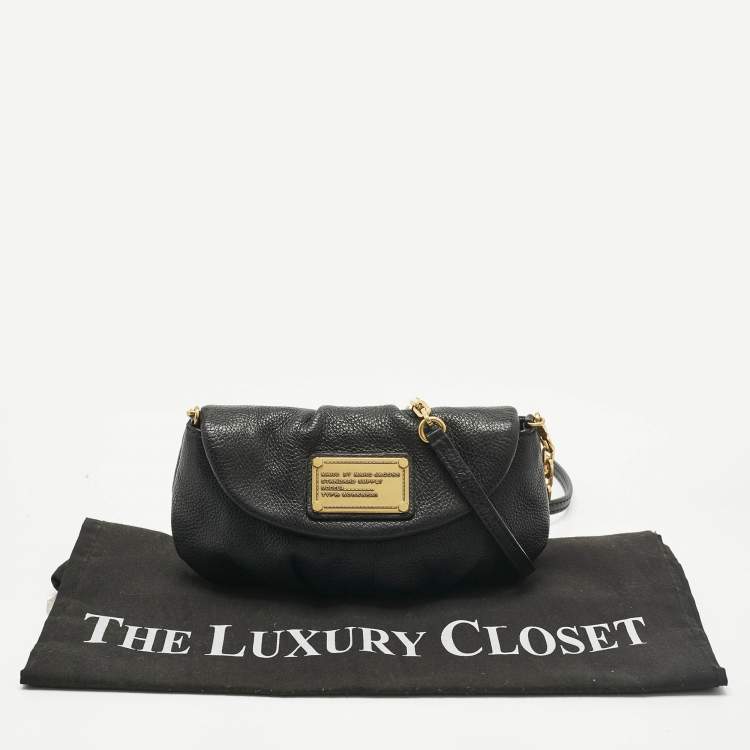 Pre Owned Marc by Marc Jacobs Black Leather Classic Q Karlie Crossbody Bag