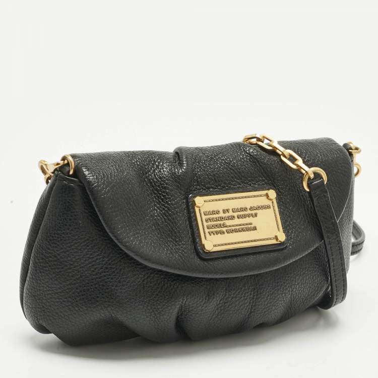 Pre Owned Marc by Marc Jacobs Black Leather Classic Q Karlie Crossbody Bag